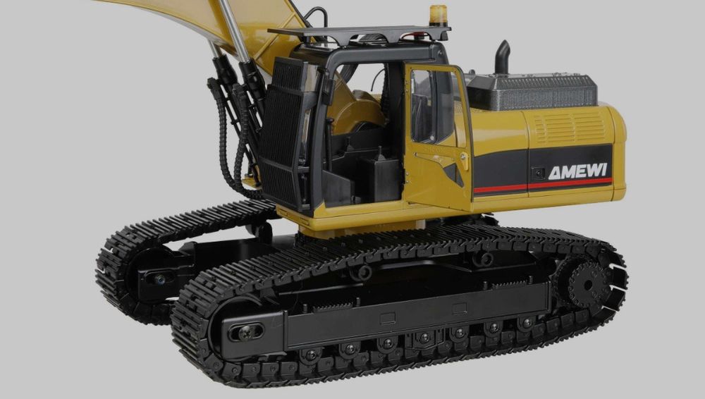 Huina 1580 V5 - RC Escavadora Nova Versão 5 em Metal