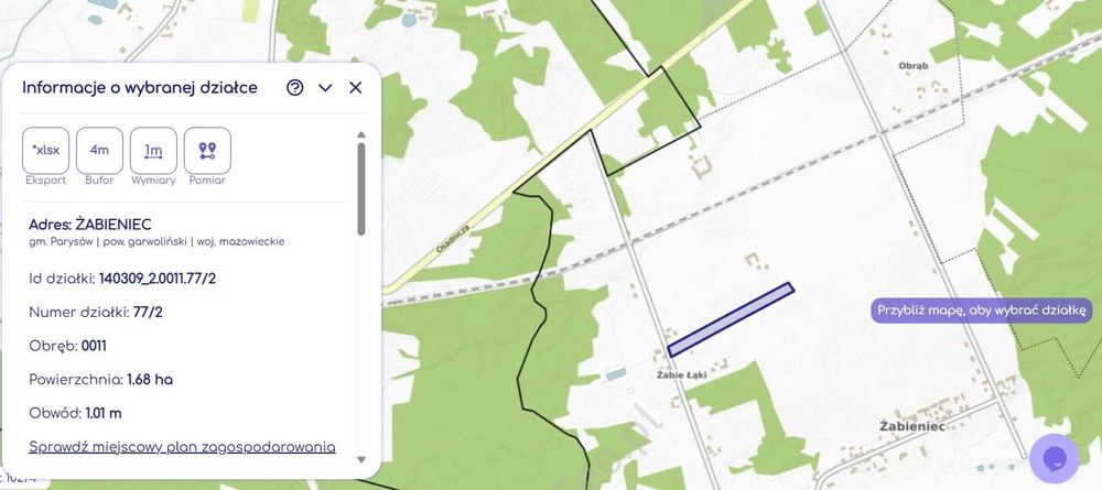 Działka rolno - budowlana, Żabieniec obok Garwolina - Widok 3