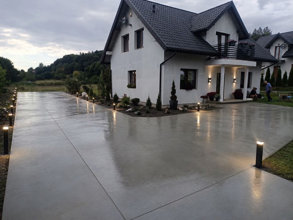 Posadzki przemysłowe nowoczesne Podjazdy betonowe/zywice epoksydowe