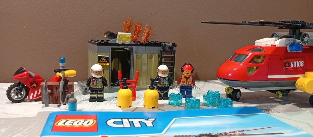 Lego 60108 City klocki Helikopter strażacki