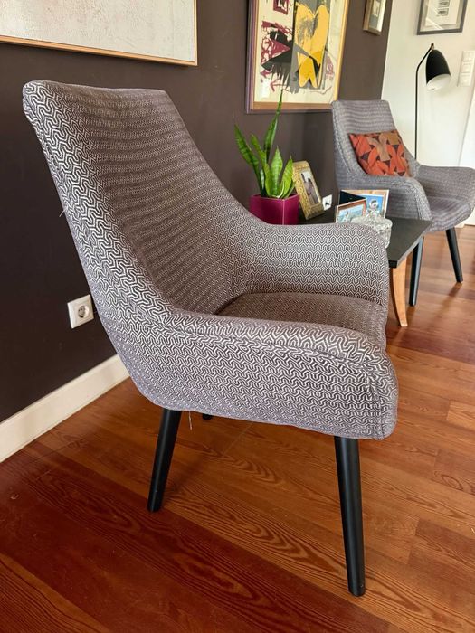 2 cadeirões elegantes de design moderno