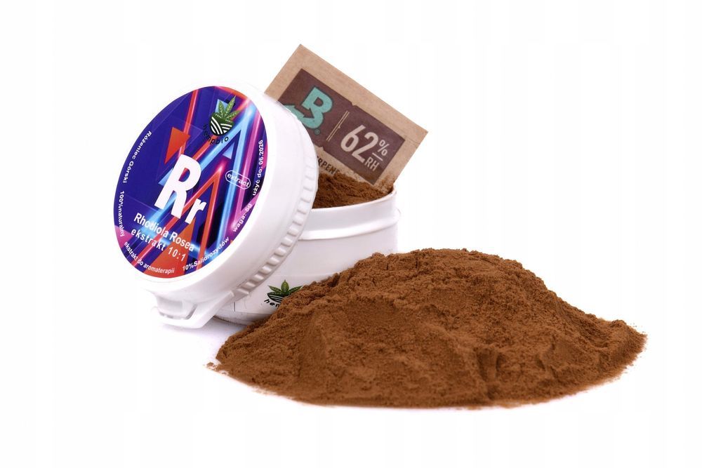 Rhodiola Rosea Ekstrakt 10:1 Różeniec Górski Adaptogen  Salidrozydów