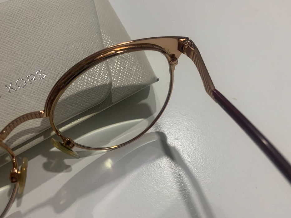 Óculos com lentes progressivas, cor bordô/dourado, MICHAEL KORS