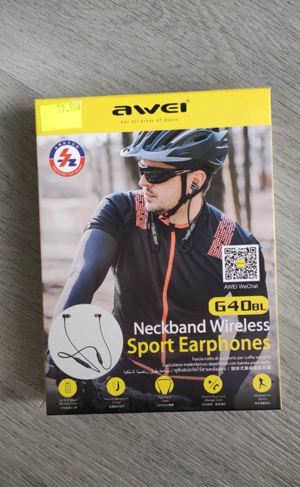 Słuchawki Awei bezprzewodowe sportowe dla biegaczy na siłownię