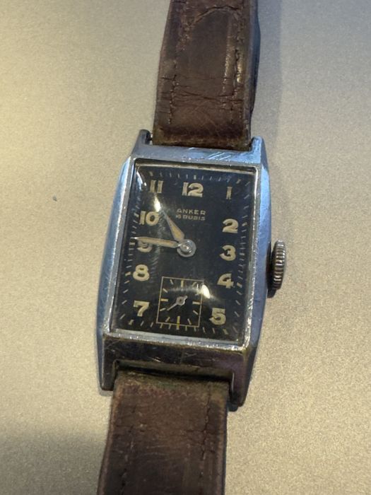 Zwgarek mechaniczny swiss made Anker 15 rubis tank watch