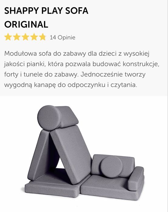 Sofa shappy ultra plush dark grey