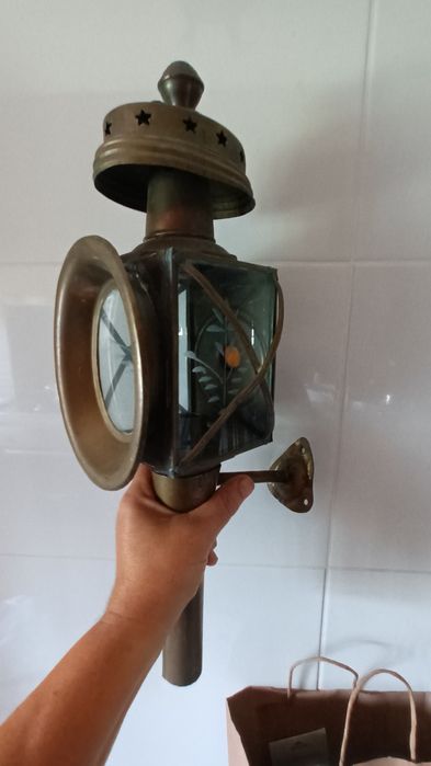 Par de lanternas de carruage 45 cmm com suporte de parede