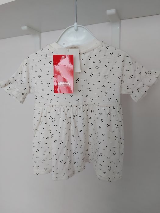 Дитяча футболка сукня туніка плаття для немовля дівчинки від H&M 56 см