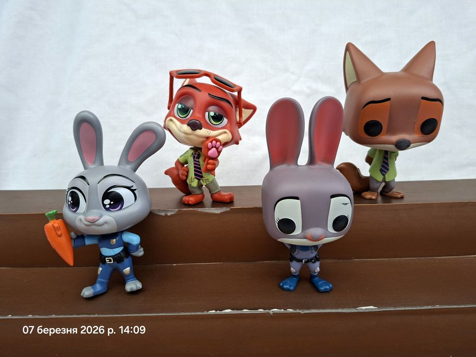 Фигурки поп Джуди Ник Зверополис Зоотрополис Зоотопия 2