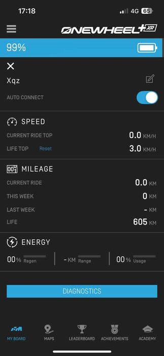 Onewheel XR+ 605km com Extras (Fender Novo, Kush Hi, Pneu Enduro)