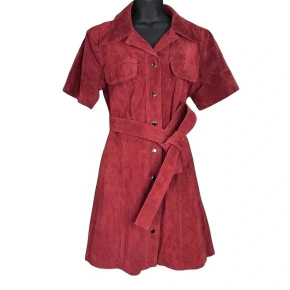 Замшева шкіряна сукня Morgan