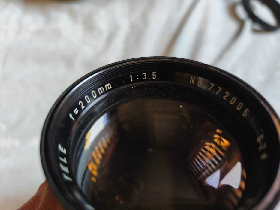 Obiektyw Panagor f200 oraz pierścienie pośr. do makro i adapter SONY A