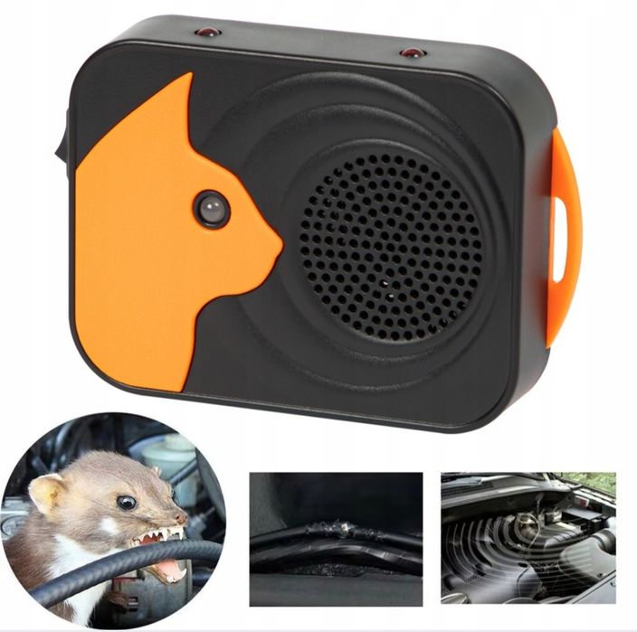 Ultradźwiękowy samochodowy odstraszacz gryzoni kun LED 12V