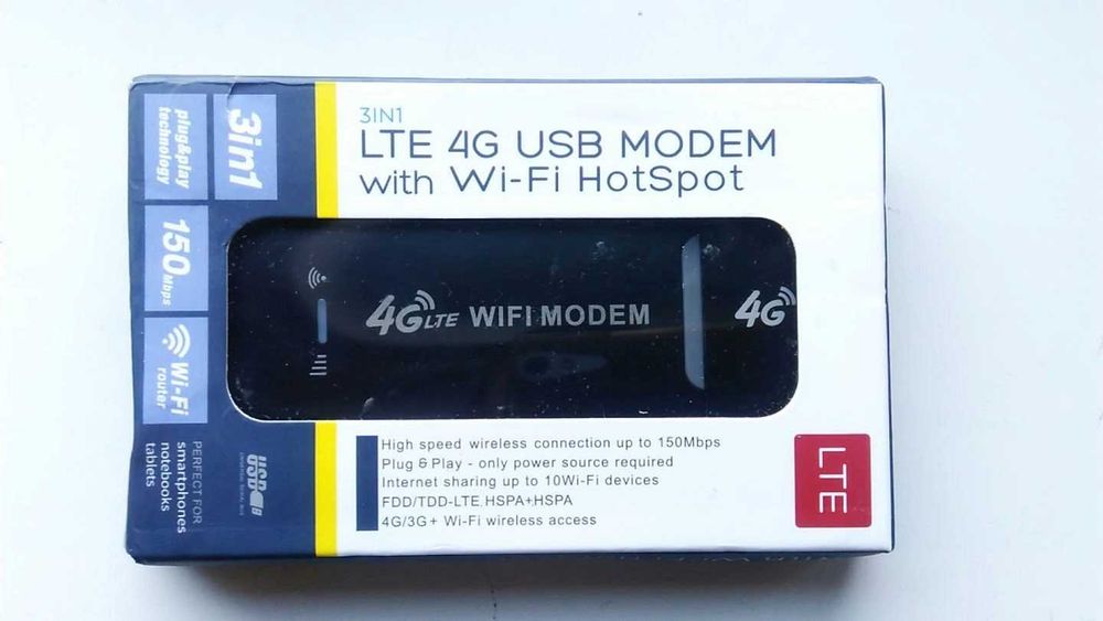 4G/LTE Wi-Fi USB-модем(роутер) QUALCOMM 150 Мб + БП 5В Водафон|Life|KC