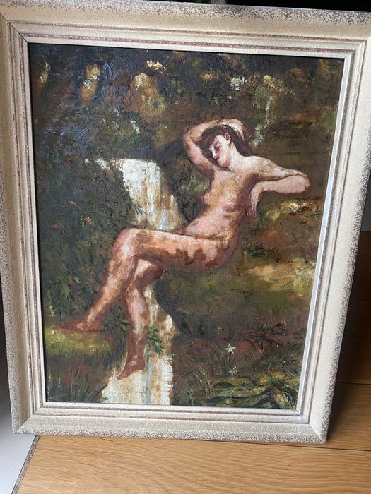 Obraz olejny XIX/XX w na płótnie 60x74 cm