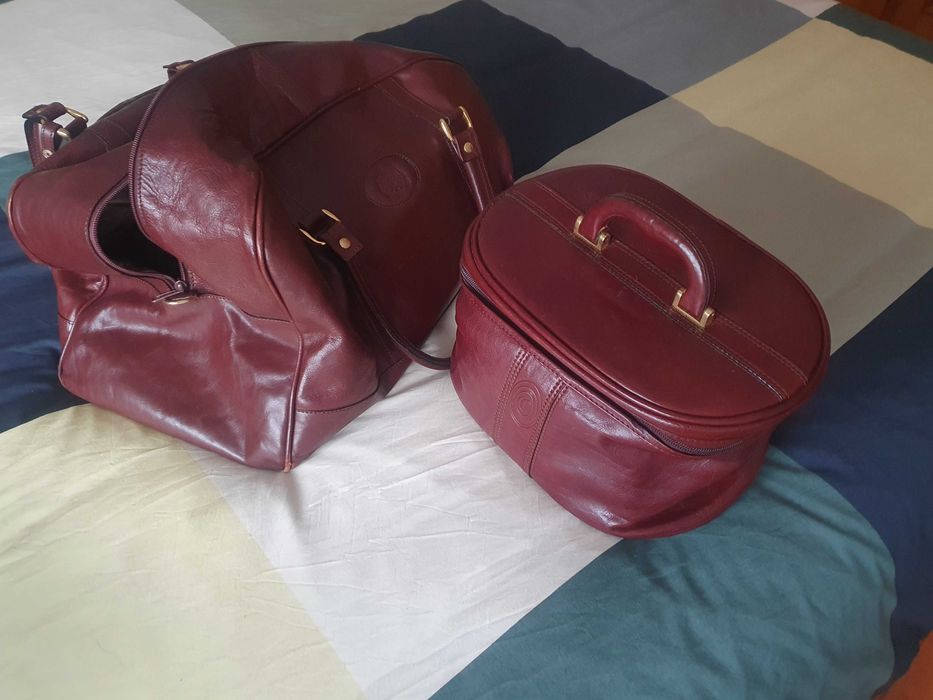Mala de viagem em pele