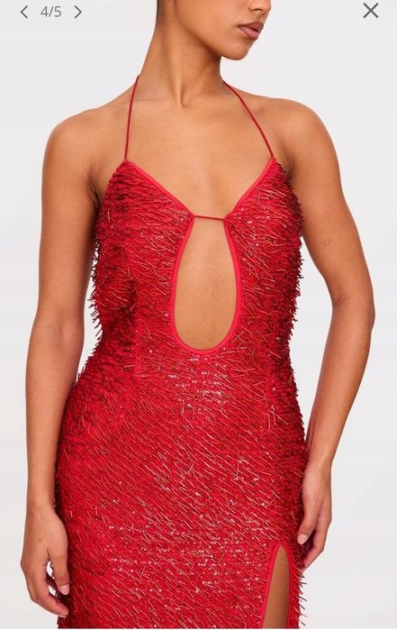 Червона сукня максі PRETTYLITTLETHING 38р.(10)