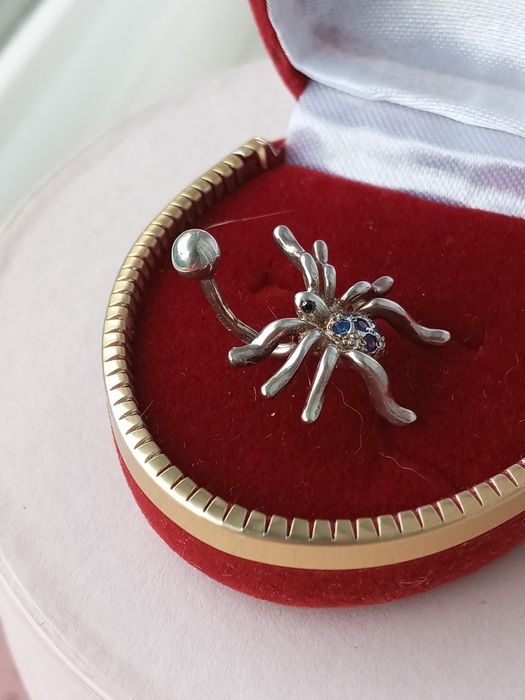 Нові срібні каблучки, павучок для пірсінгу