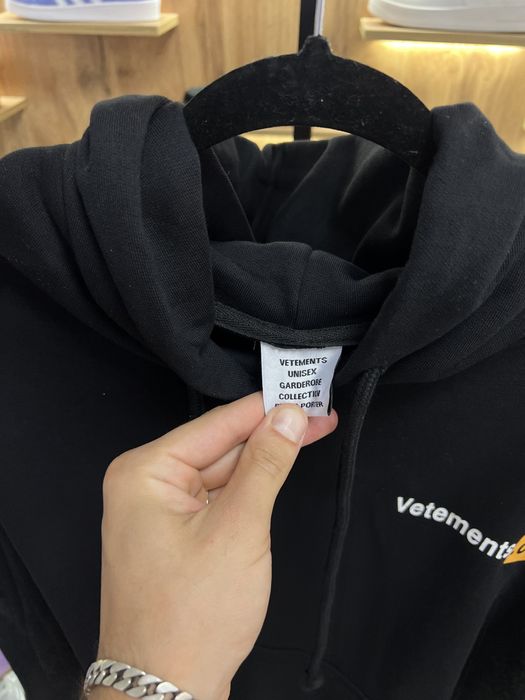 Худі Vetements.com Logo XXX Black