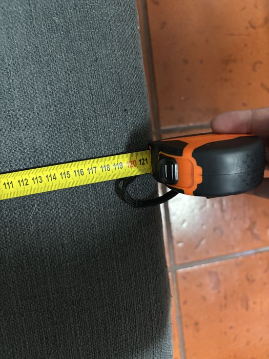 Sofa cinza com chaise long