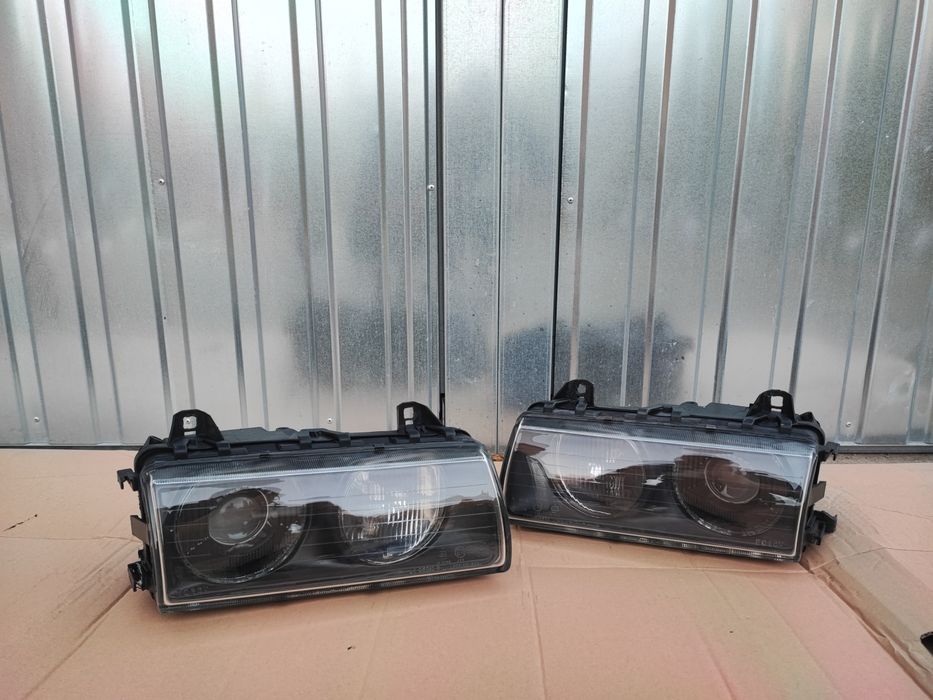 BMW E36 Lampy Black BOSCH Soczewka Regeneracja Szkła Krzyże Przesłony!