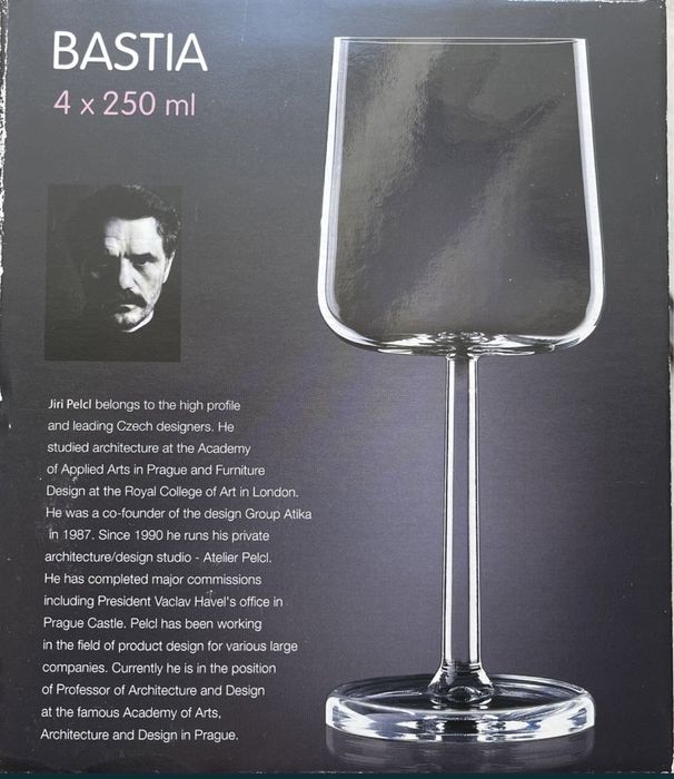 Kieliszki Bastia ze szkła kryształowego Bohemia