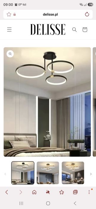 Nowa lampa pierścieniowa nowocsesna