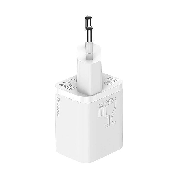 Szybka ładowarka sieciowa Baseus Si USB-C 25W 3A z kablem USB-C / USB-