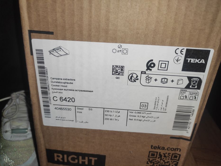 Exaustor Tradicional Teka C 6420 (60 cm) – Novo em caixa