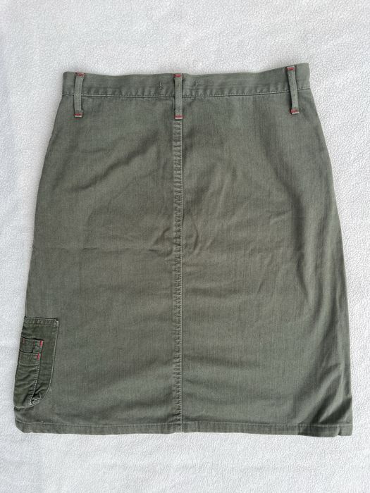 Długa midi spódnica khaki S Cimarron