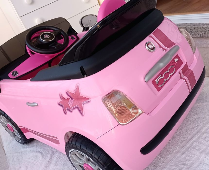 Carrinho Elétrico Infantil Fiat 500 Star Rosa (Edição Limitada)