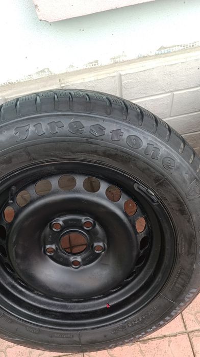 Продам комплект штампованих дисків із зимньою резиною 4шт.+  запаска