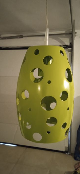 Candeeiro teto verde