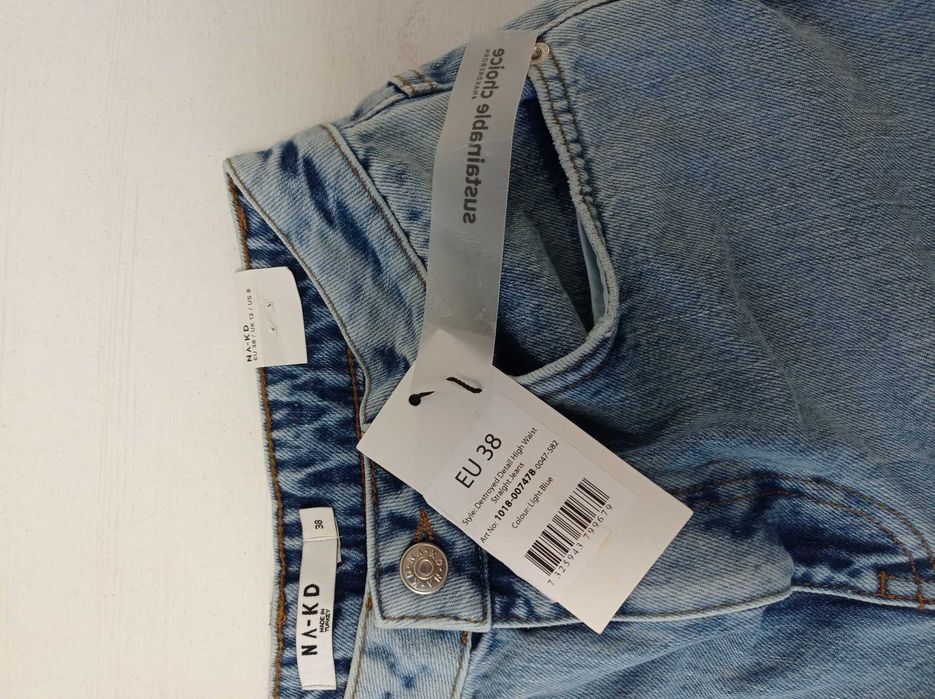 NA- KD spodnie jeansowe damskie