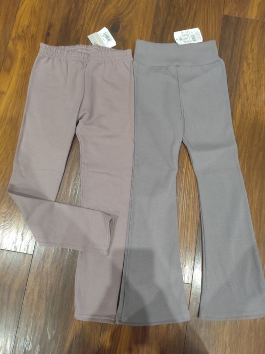 Nowe legginsy polski producent, r. 128, dzwony+klasyczne
