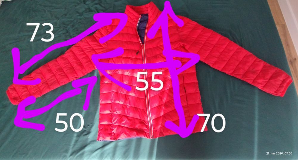 Kurtka męska czerwona przejsciowa