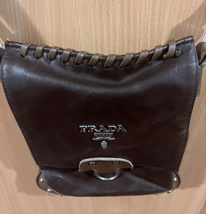 Вінтажна, шкіряна сумка від PRADA