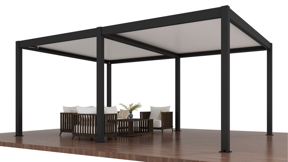 Altana aluminiowa , pergola , 6x4 , bardzo stabilna , elektryczna ,led
