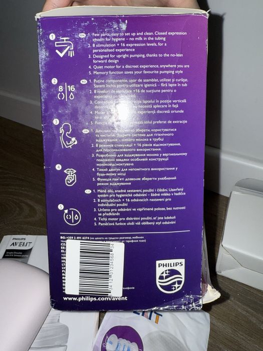 Электрический молокоотсос Philips Avent 16 режимов