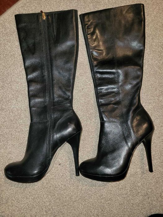 Kozaki damskie skórzane  rozmiar 40.