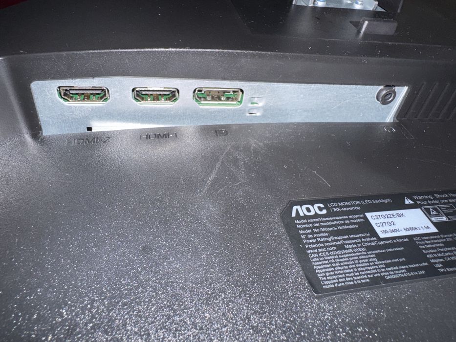 Monitor Gaming AOC LED C27G2ZE/BK