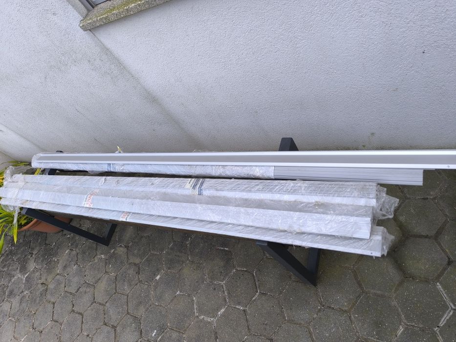 Perfis de Alumínio Anodizado NOVOS – 2 Metros – Lote / Unidade