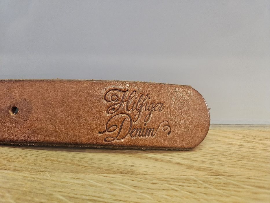 Brązowy skórzany pasek Tommy Hilfiger
