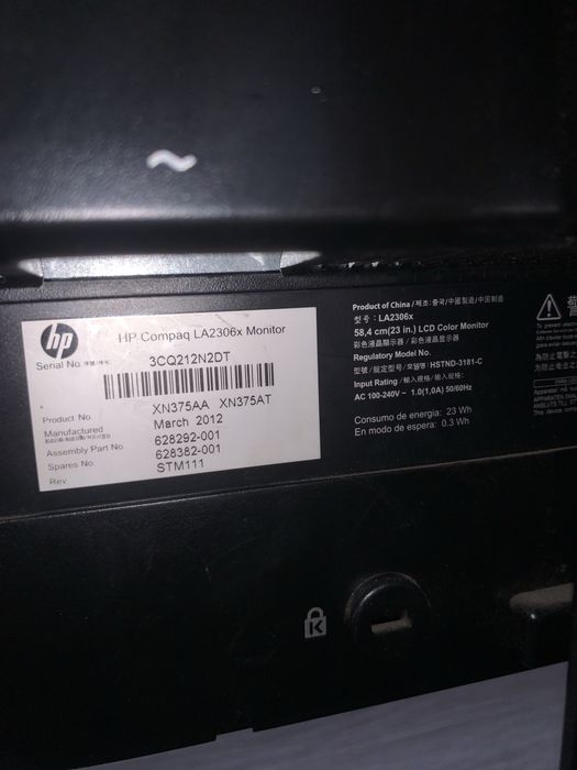 Monitor Hp LA2306x