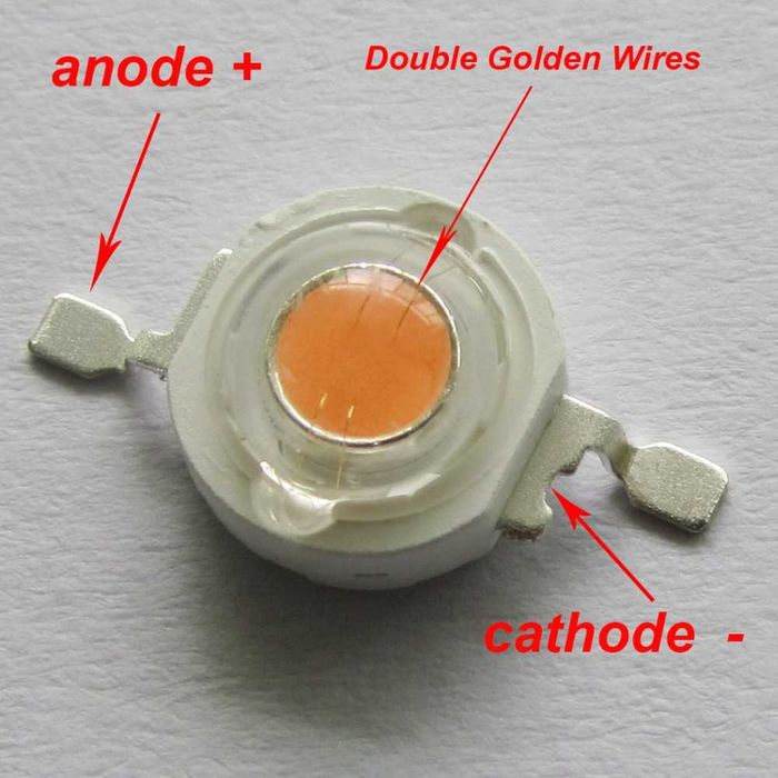 Фито Светодиод 3W для растений  + подложка УСКИ LED 3W 400-840nm