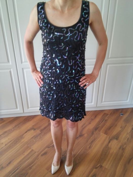 Sukienka z cekinami r.40 Sylwester