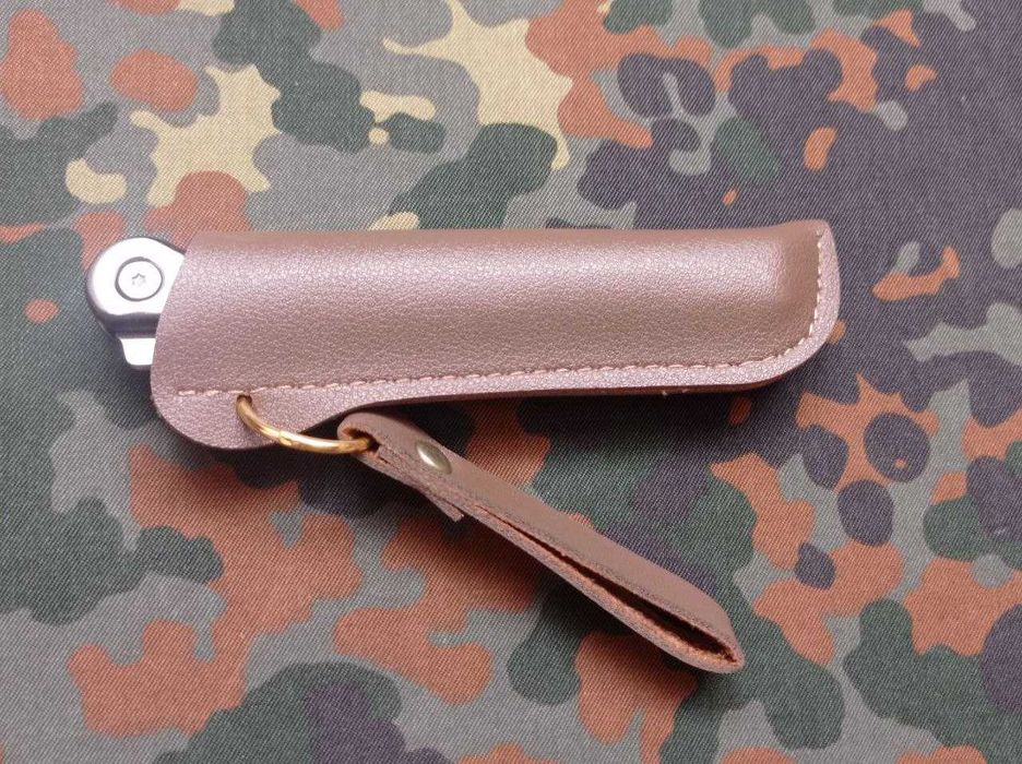 Складний викидний ніж M390 Flipper Tanto Сталь 21.5см + чехол екошкіра