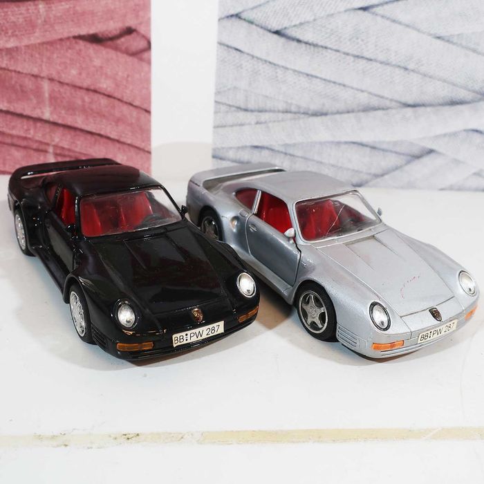 Conjunto 2x Carros Miniatura Porsche 959