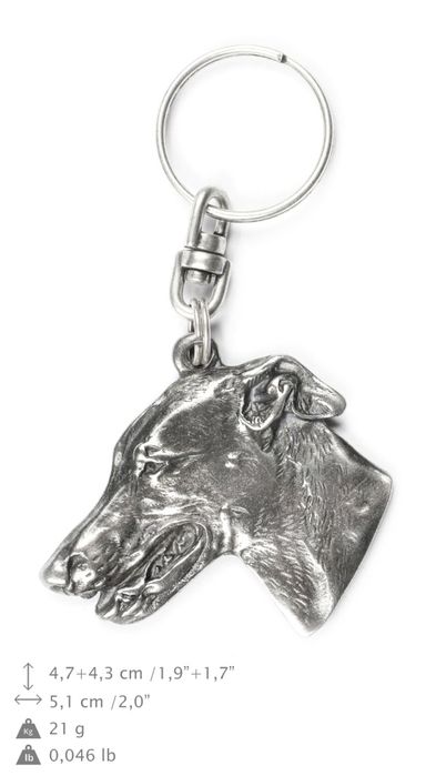 Greyhound brelok do kluczy posrebrzany Art-Dog