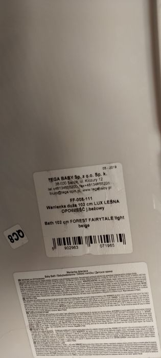 2 wanienki ze stojakiem